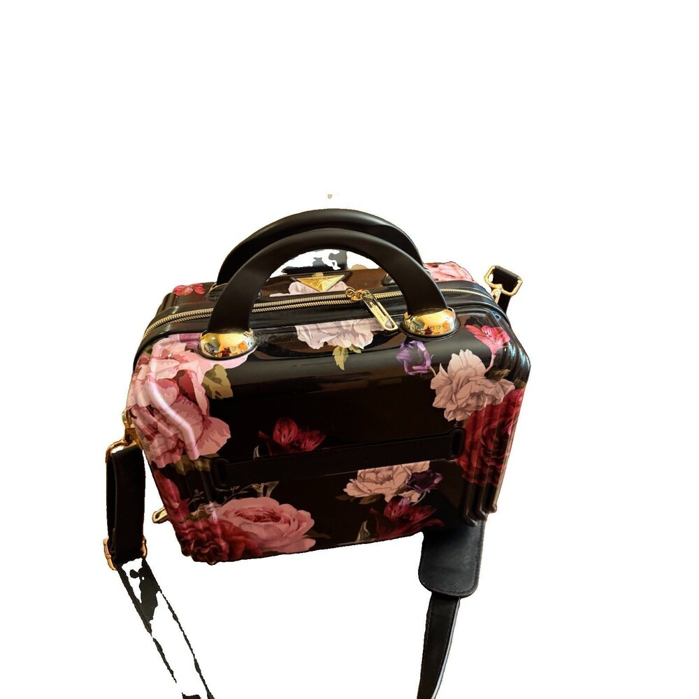 Triforce Elite Hardside Travelware Beauty Case Luggage Versailles Floral Strap